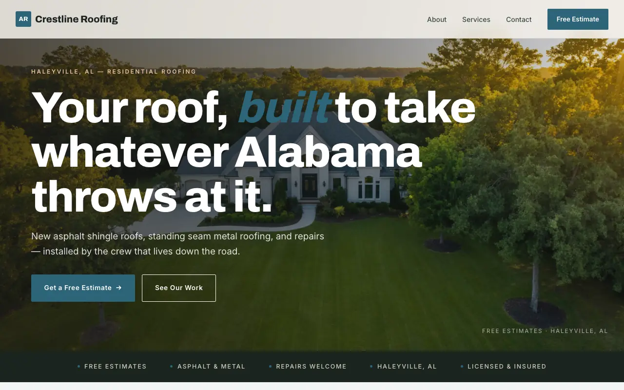 Crestline Roofing — Home Services
