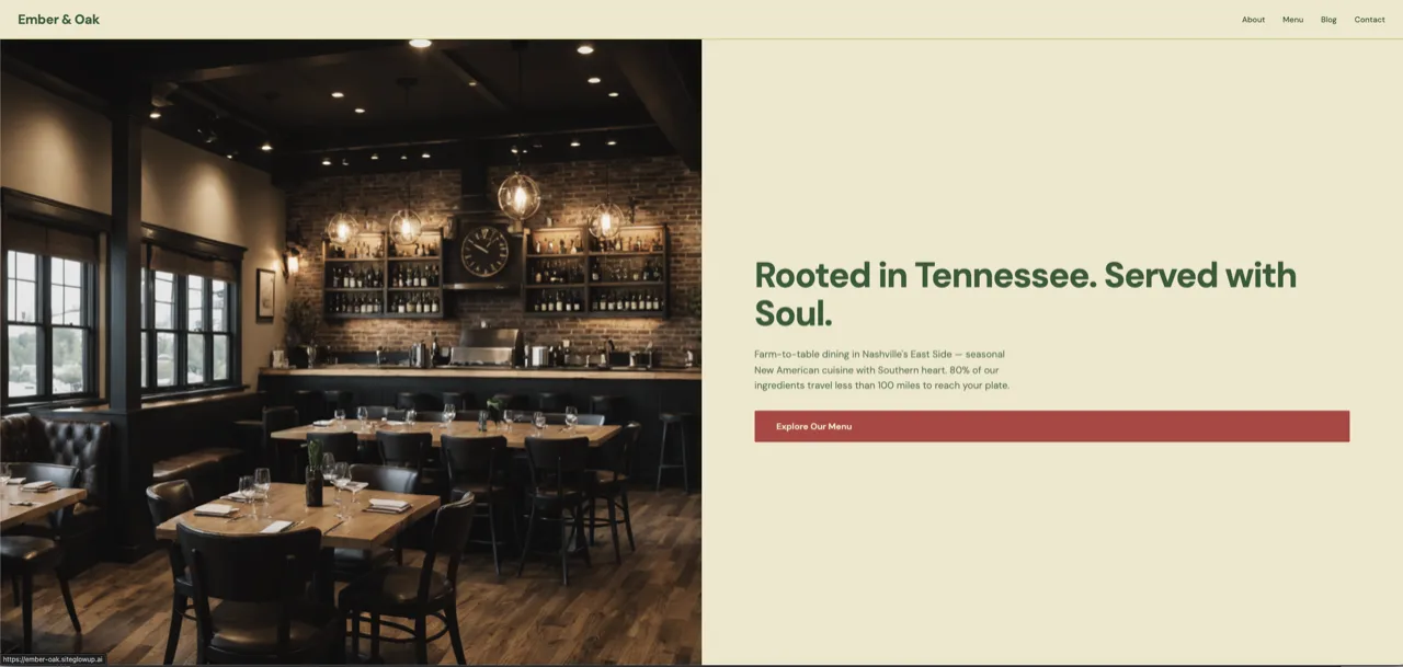 Ember & Oak — Restaurant