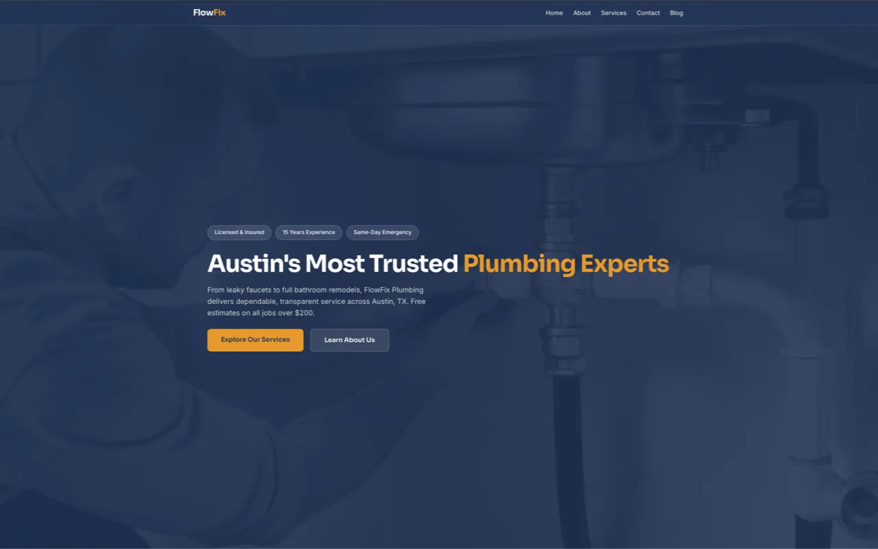 FlowFix Plumbing — Home Services